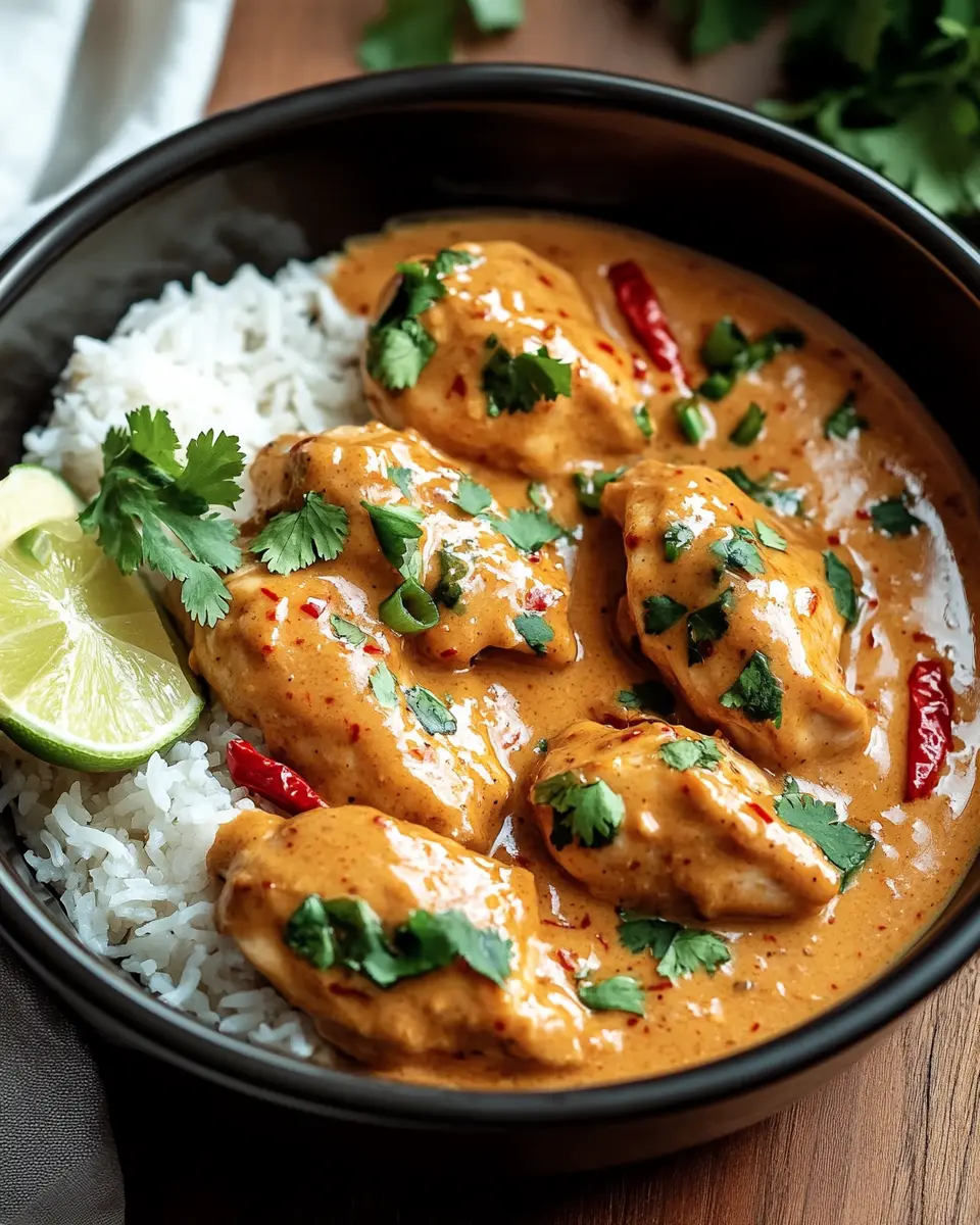 Crockpot Thai Peanut Chicken First Image First Image