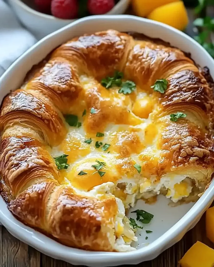 Overnight Croissant Breakfast Casserole First Image First Image