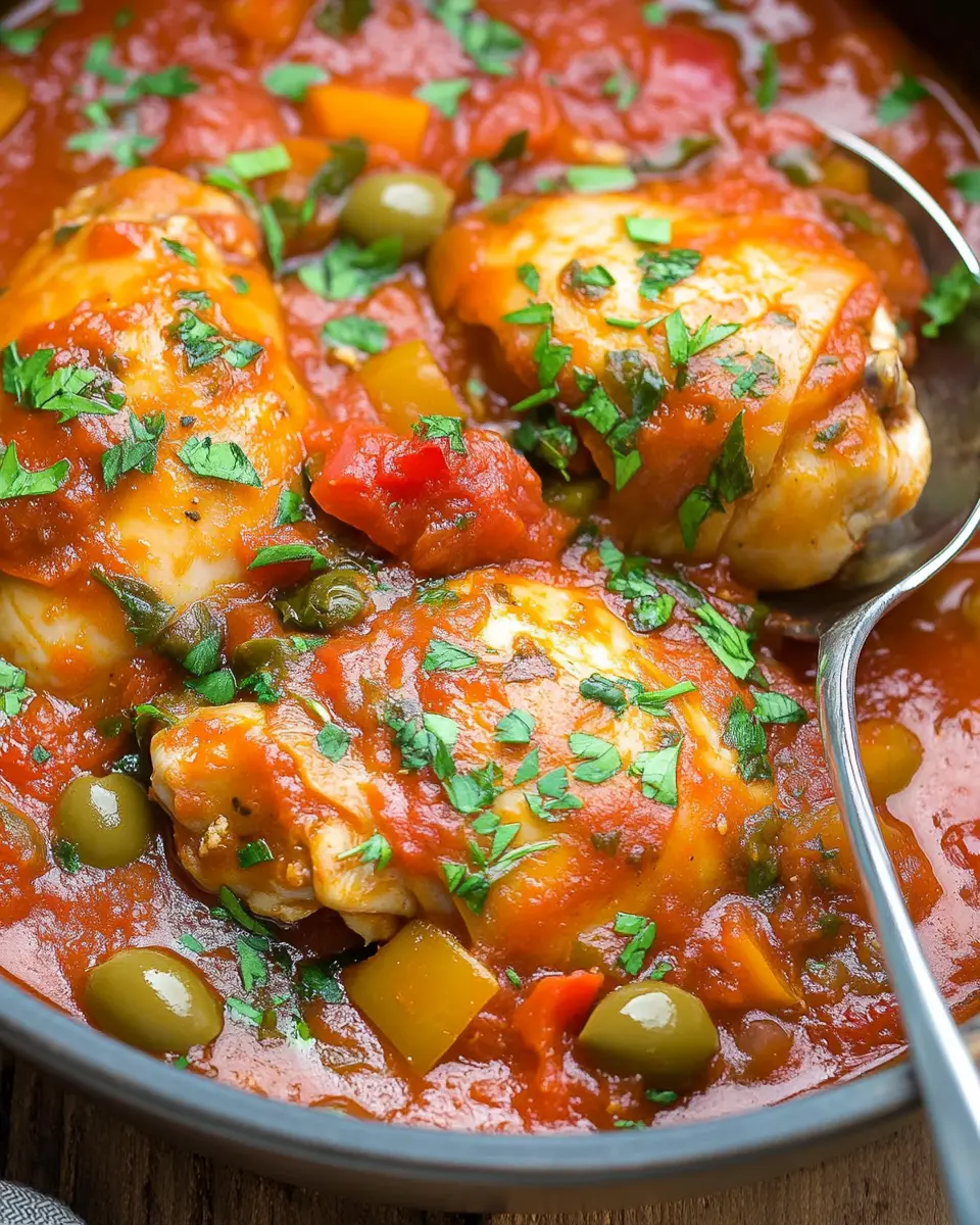 Crockpot Cacciatore (With Chicken Thighs) First Image First Image