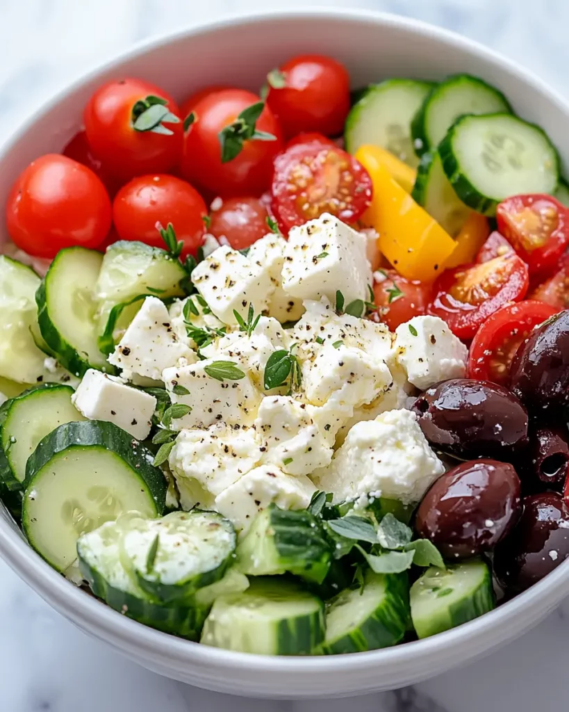 Greek Salad Cottage Cheese Bowl First Image First Image
