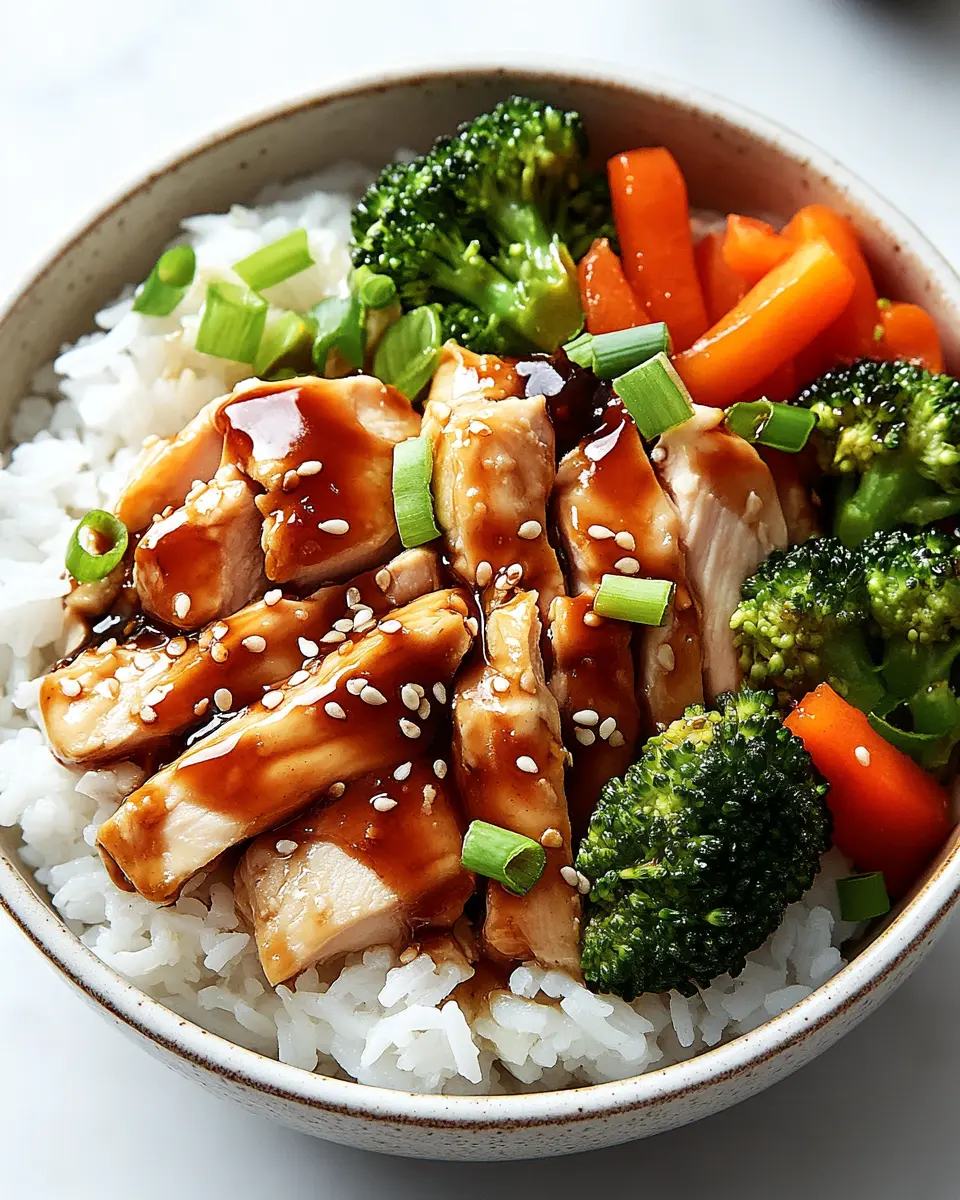 Honey Garlic Chicken Rice Bowl First Image First Image