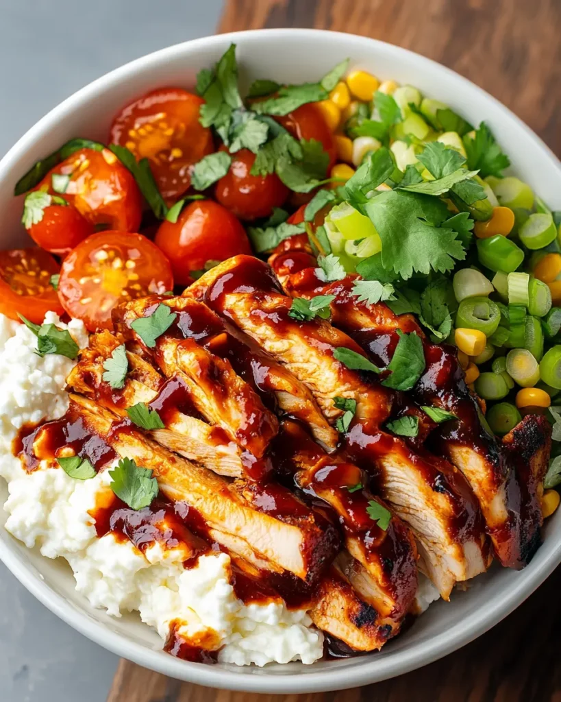 BBQ Chicken Cottage Cheese Bowl First Image First Image