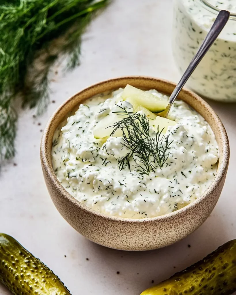 Healthy Dill Pickle Cottage Cheese Ranch First Image First Image