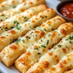 Sourdough Cheesy Breadsticks - Flavor Scroll First Image First Image
