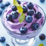 Blueberry Cottage Cheese Mousse First Image First Image