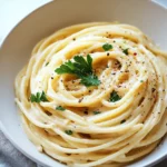 Creamy Vegan Garlic Spaghetti First Image First Image