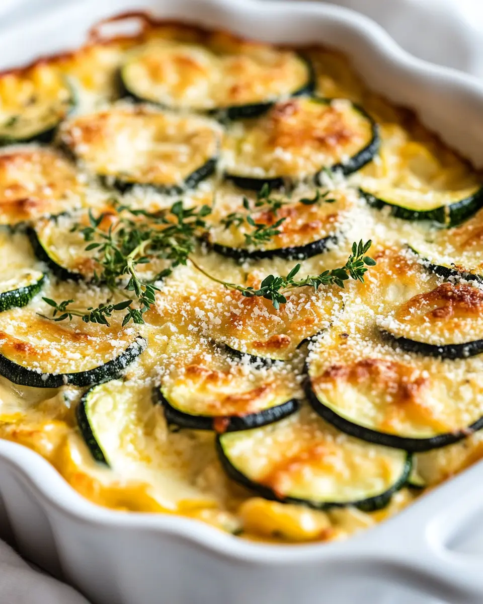 Cheesy Zucchini Casserole First Image First Image