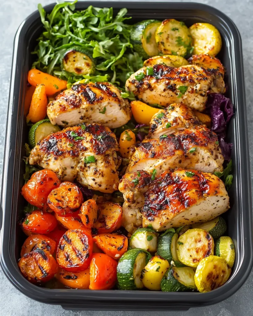 Meal Prep – Healthy Roasted Chicken and Veggies First Image First Image