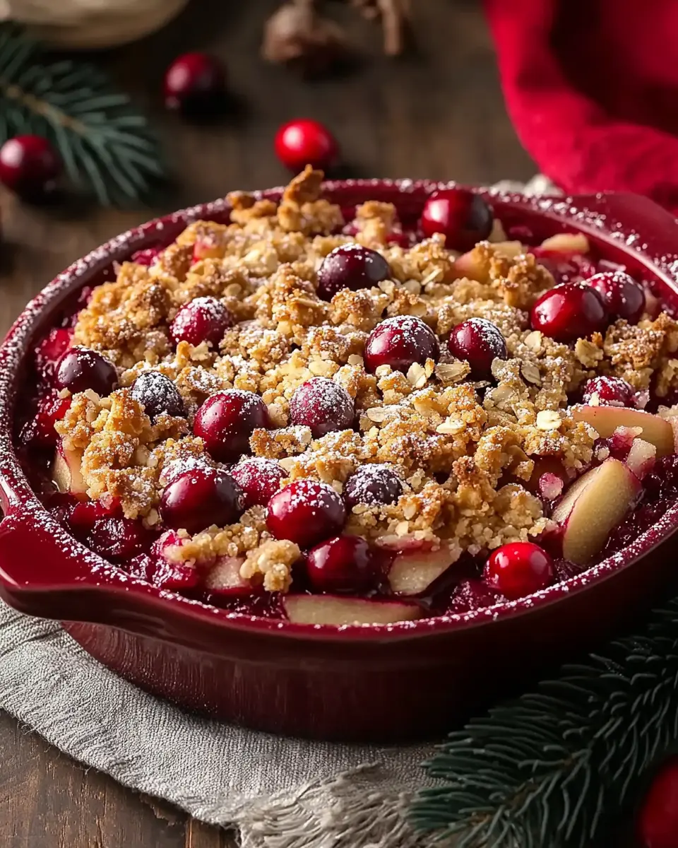 Tasty Cranberry Apple Crisp First Image First Image