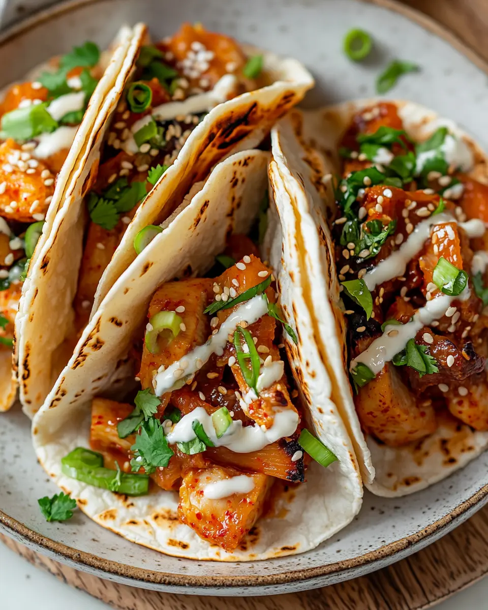 Korean Kimchi Tacos First Image First Image