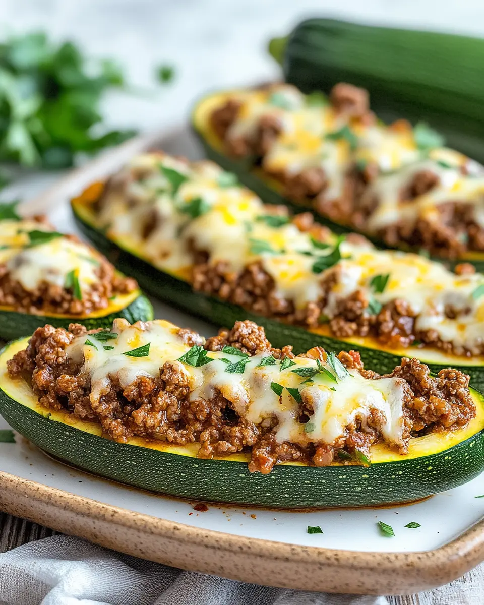 Ground Beef Zucchini Boats First Image First Image