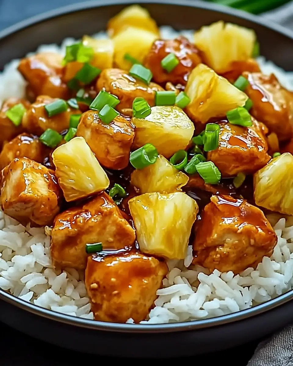 Sweet and Savory Pineapple Chicken and Rice First Image First Image
