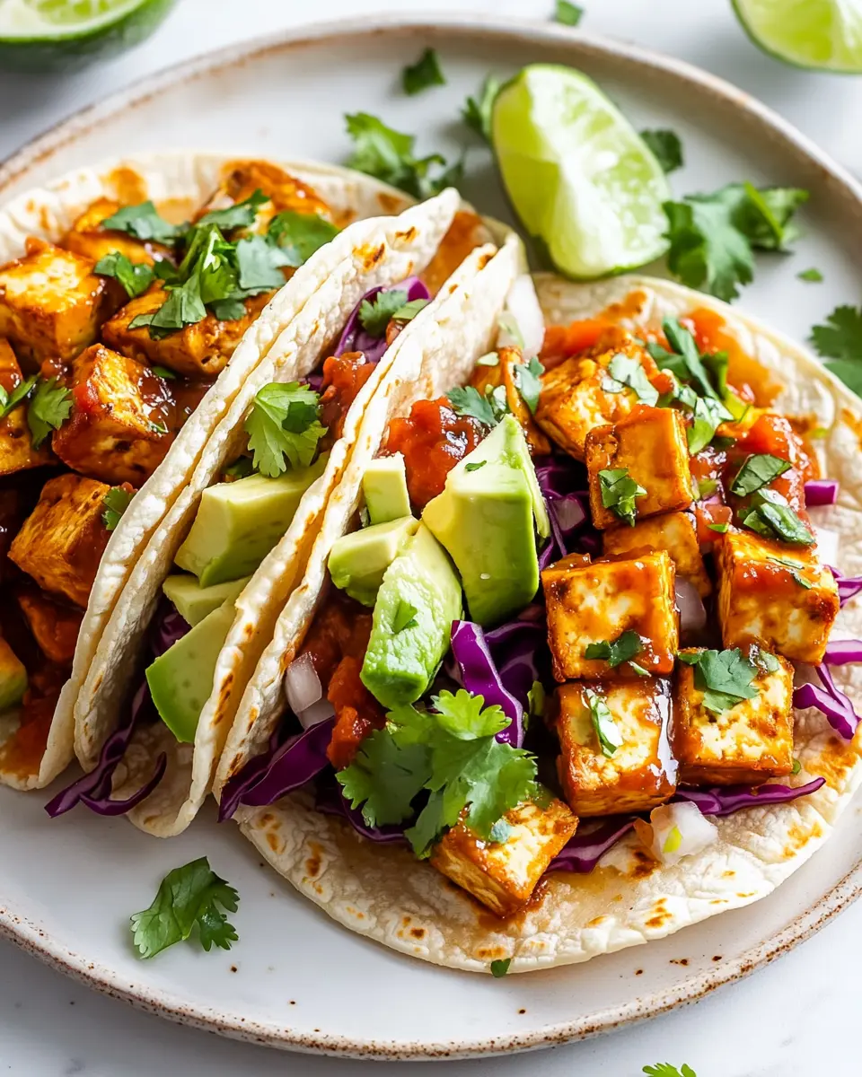 Sweet and Sour Tofu Tacos First Image First Image
