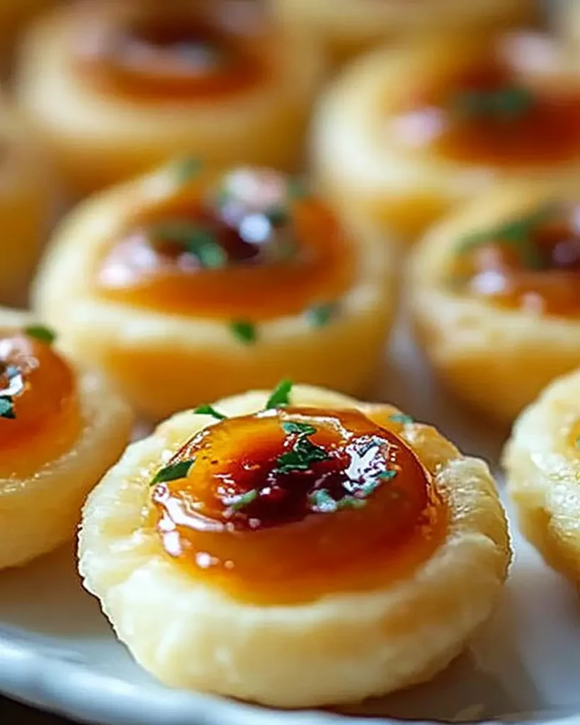 Cheesy Thumbprint Appetizers with Hot Pepper Jelly First Image First Image