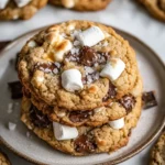 Sourdough S'mores Cookies with Marshmallows and Brown Butter First Image First Image