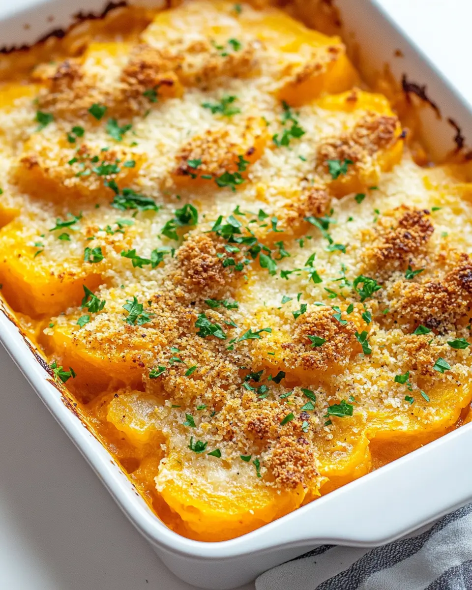 Easy Butternut Squash Casserole Recipe First Image First Image