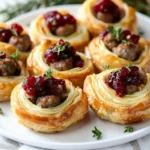 Sausage Cranberry Brie Bites First Image First Image