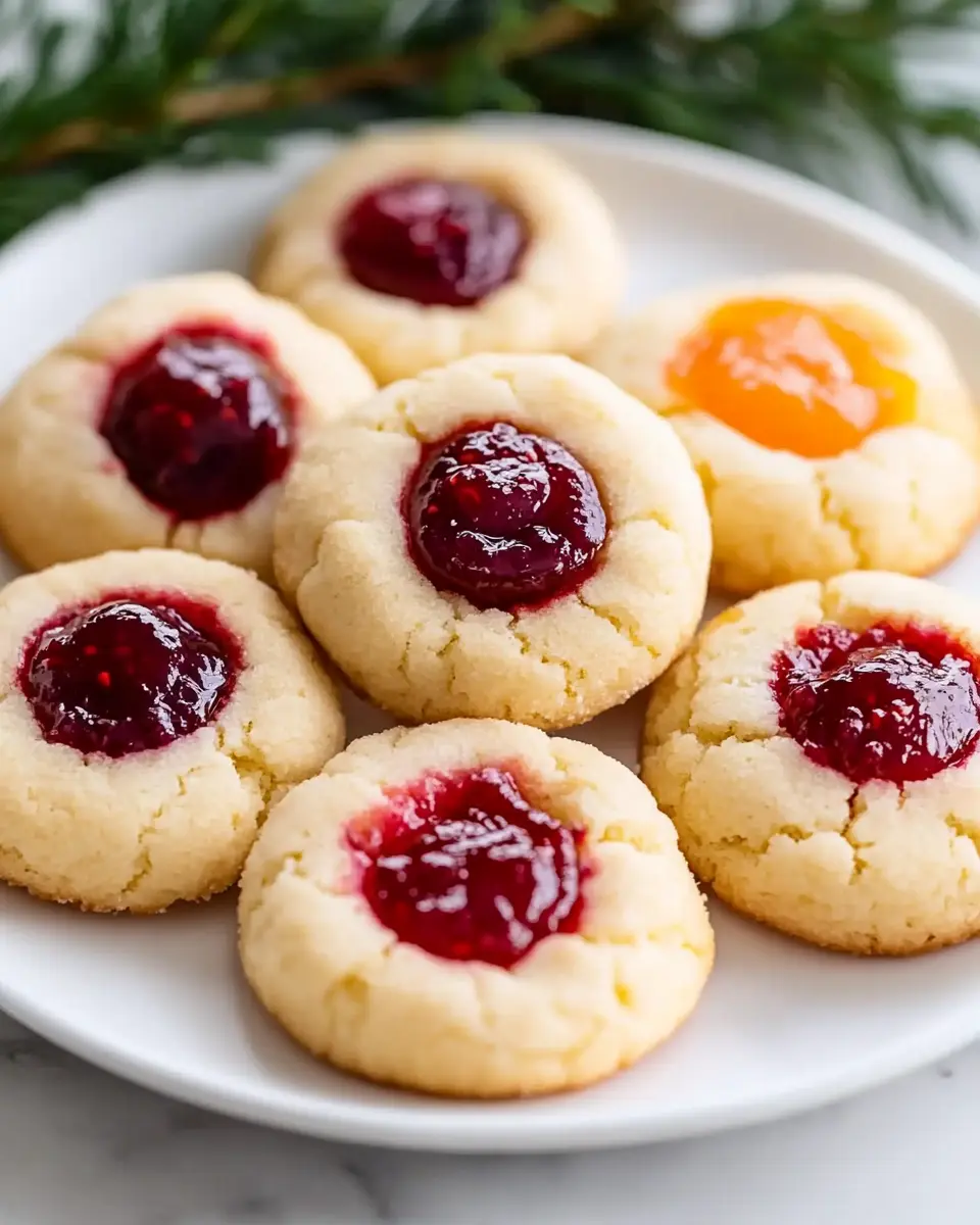 Tasty Cream Cheese Thumbprint Cookies First Image First Image