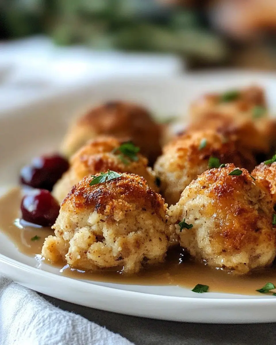 Turkey stuffing Balls First Image First Image