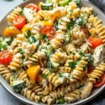 High-Protein Creamy Ranch Cottage Cheese Pasta Salad First Image First Image
