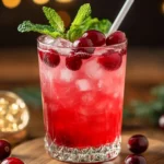 Vanilla Cranberry Crush Mocktail Recipe First Image First Image