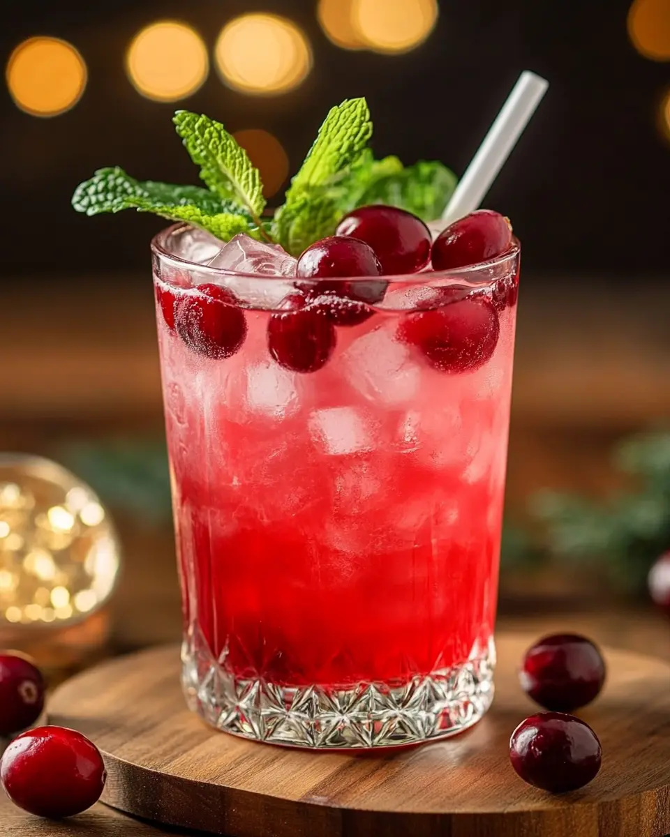 Vanilla Cranberry Crush Mocktail Recipe First Image First Image