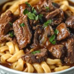 Crock Pot Mississippi Beef Noodles First Image First Image