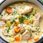Crockpot Creamy Chicken Thigh Stew First Image First Image