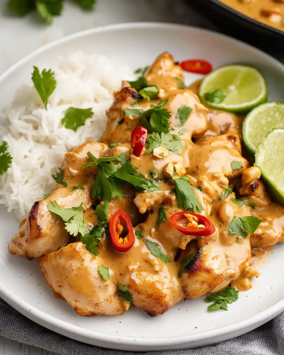 Thai Peanut Chicken First Image First Image