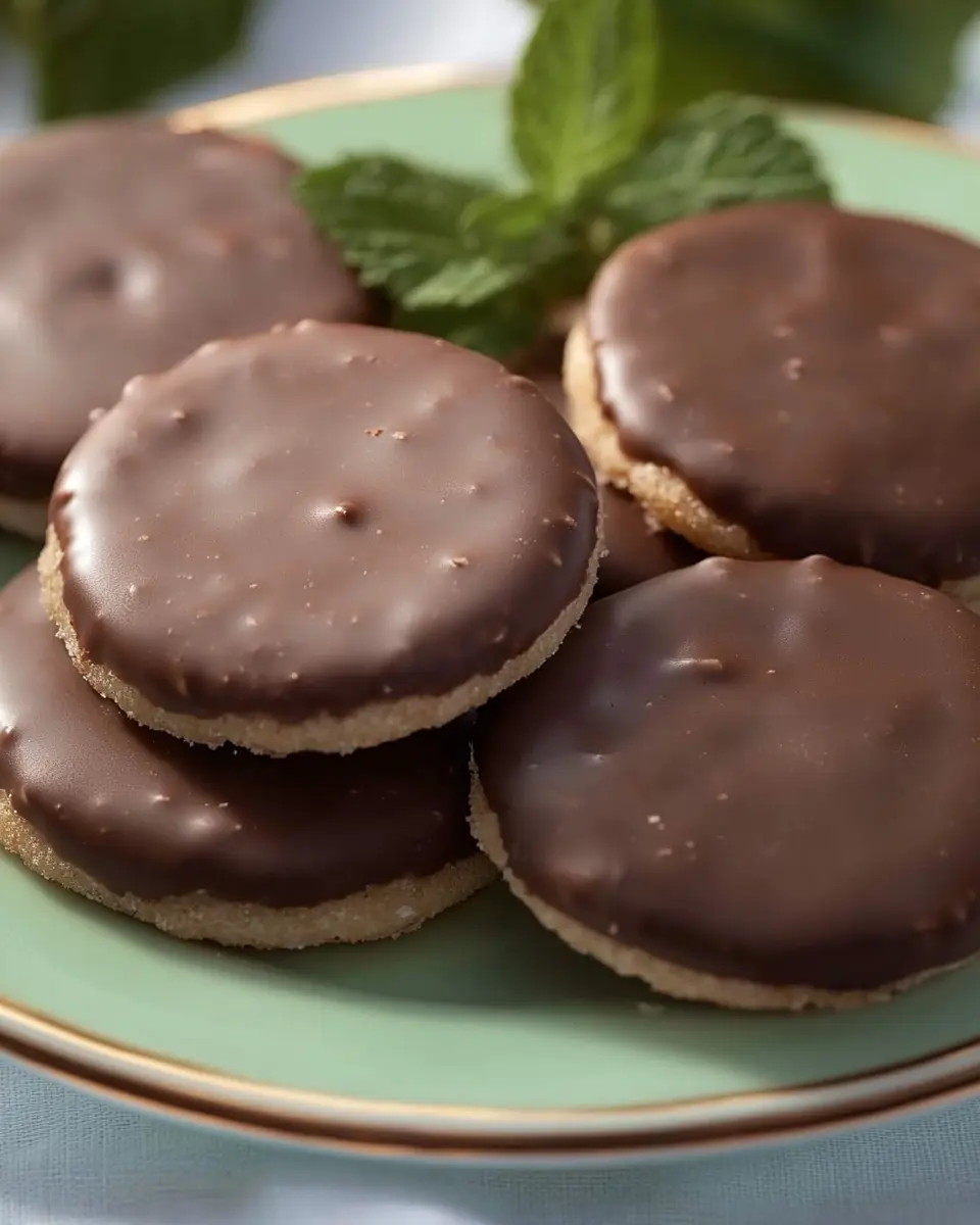 Thin Mint Cookies made with Ritz Crackers (2 Ingredients) First Image First Image