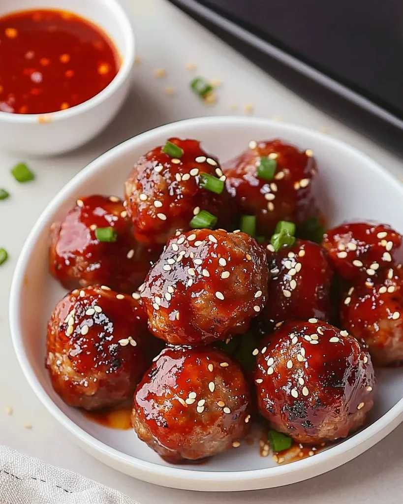 Korean BBQ Meatballs & Spicy Mayo Dip First Image First Image