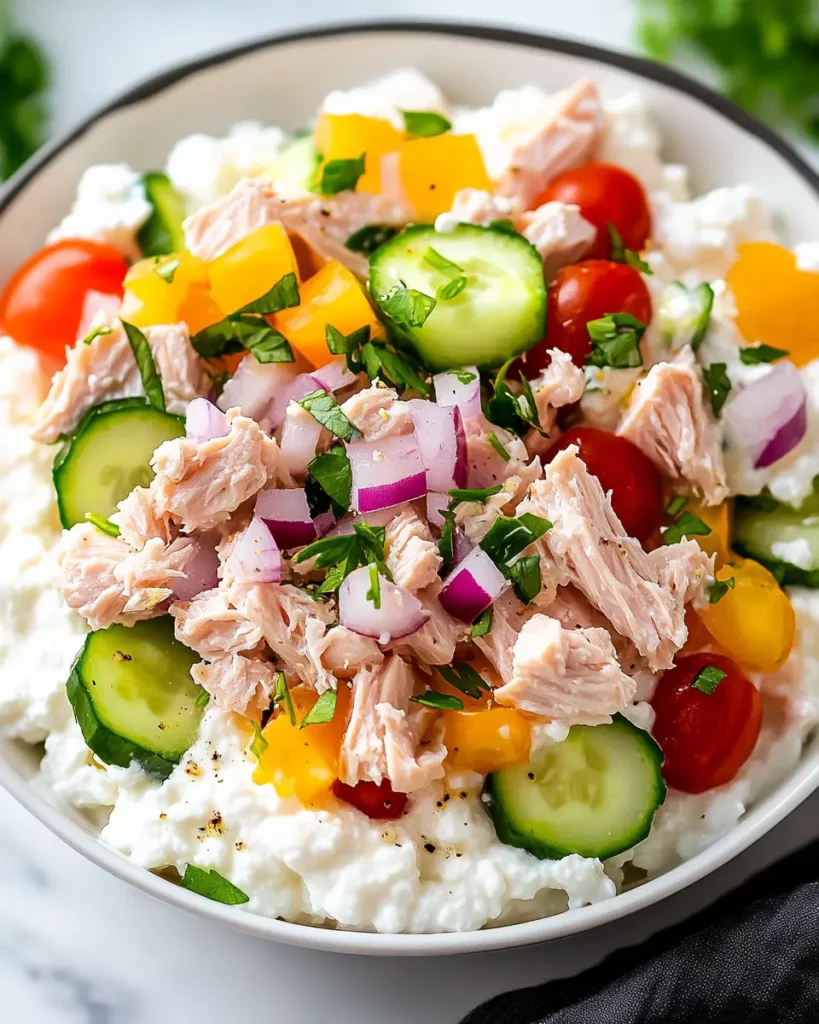 Tuna Salad Cottage Cheese Bowl First Image First Image