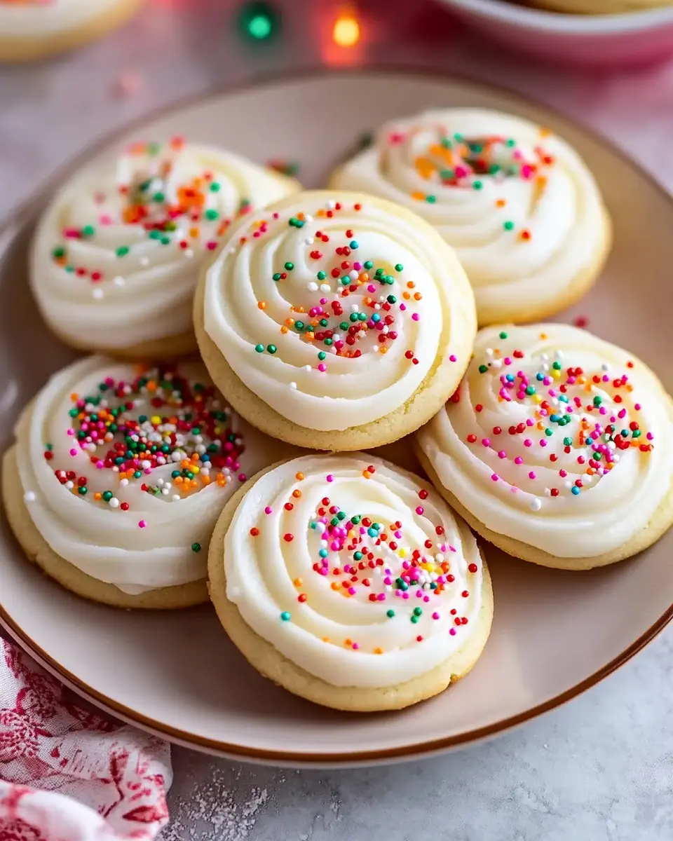 Classic Sugar Cookies With Cream Cheese Frosting First Image First Image