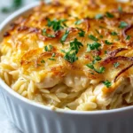 French Onion Chicken Orzo Casserole First Image First Image