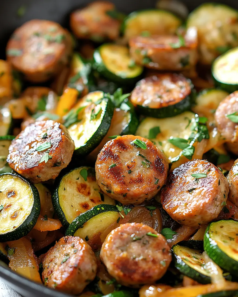 Sausage and Zucchini Skillet First Image First Image