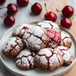 Delicious Cherry Chocolate Crinkle Cookies First Image First Image