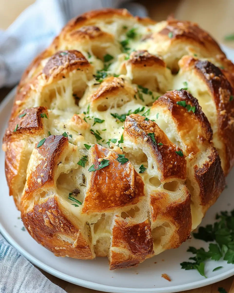 Sourdough Cheese and Garlic Pull-Apart Bread Recipe First Image First Image