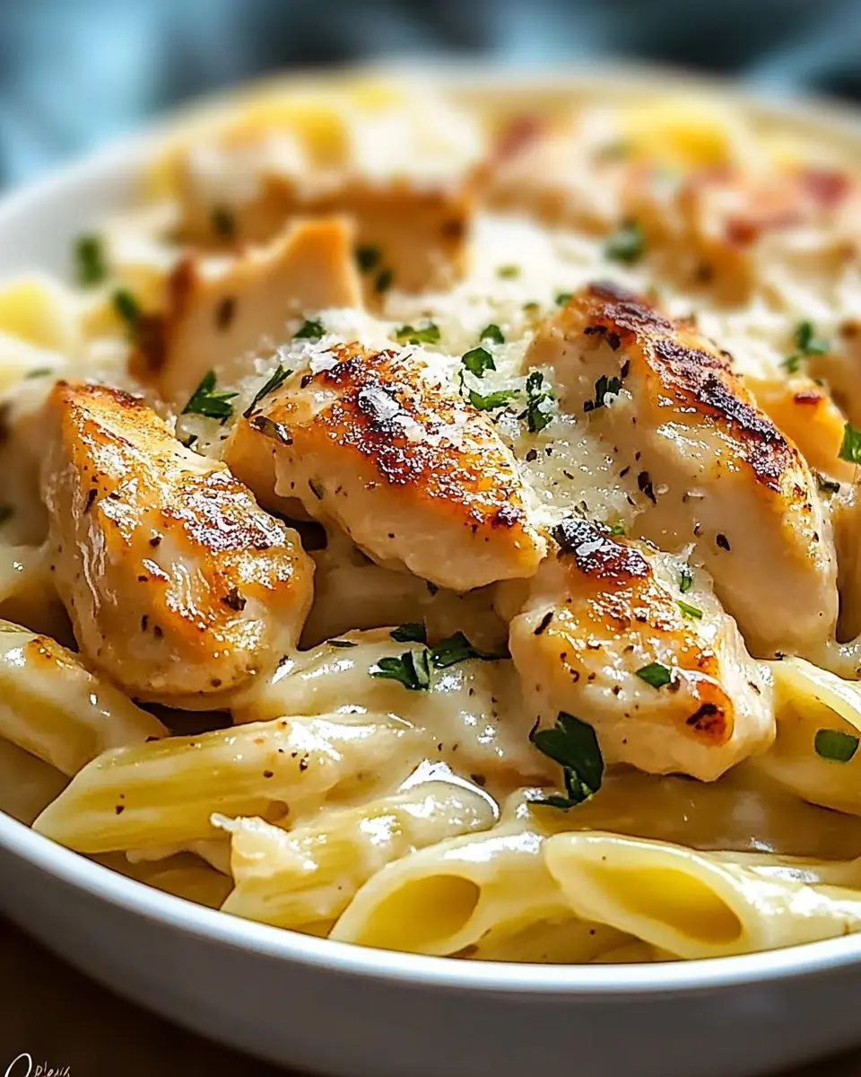 Creamy Garlic Parmesan Chicken Pasta First Image First Image
