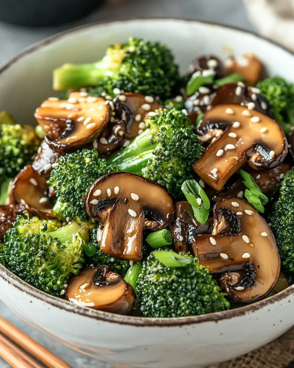 Vegan Broccoli and Mushroom Stir Fry First Image First Image