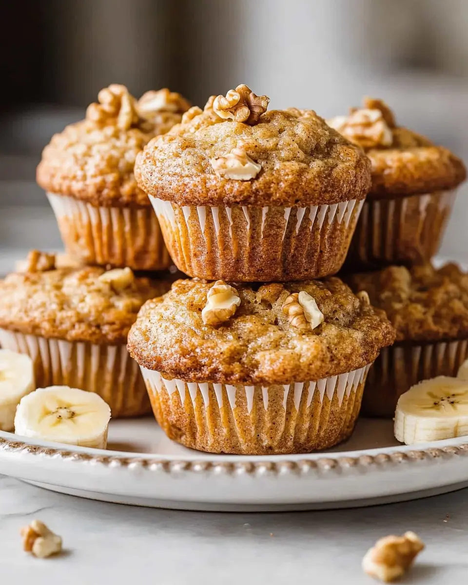 Sourdough Banana Nut Muffins First Image First Image
