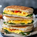 Healthy meal prep freezer breakfast egg and cheese sandwiches First Image First Image