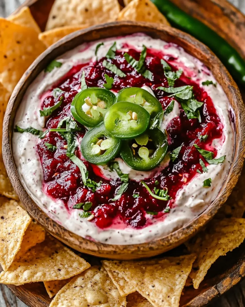 10-Minute Cranberry Jalapeño Cream Cheese Dip First Image First Image