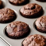 Double Chocolate Sourdough Muffins First Image First Image