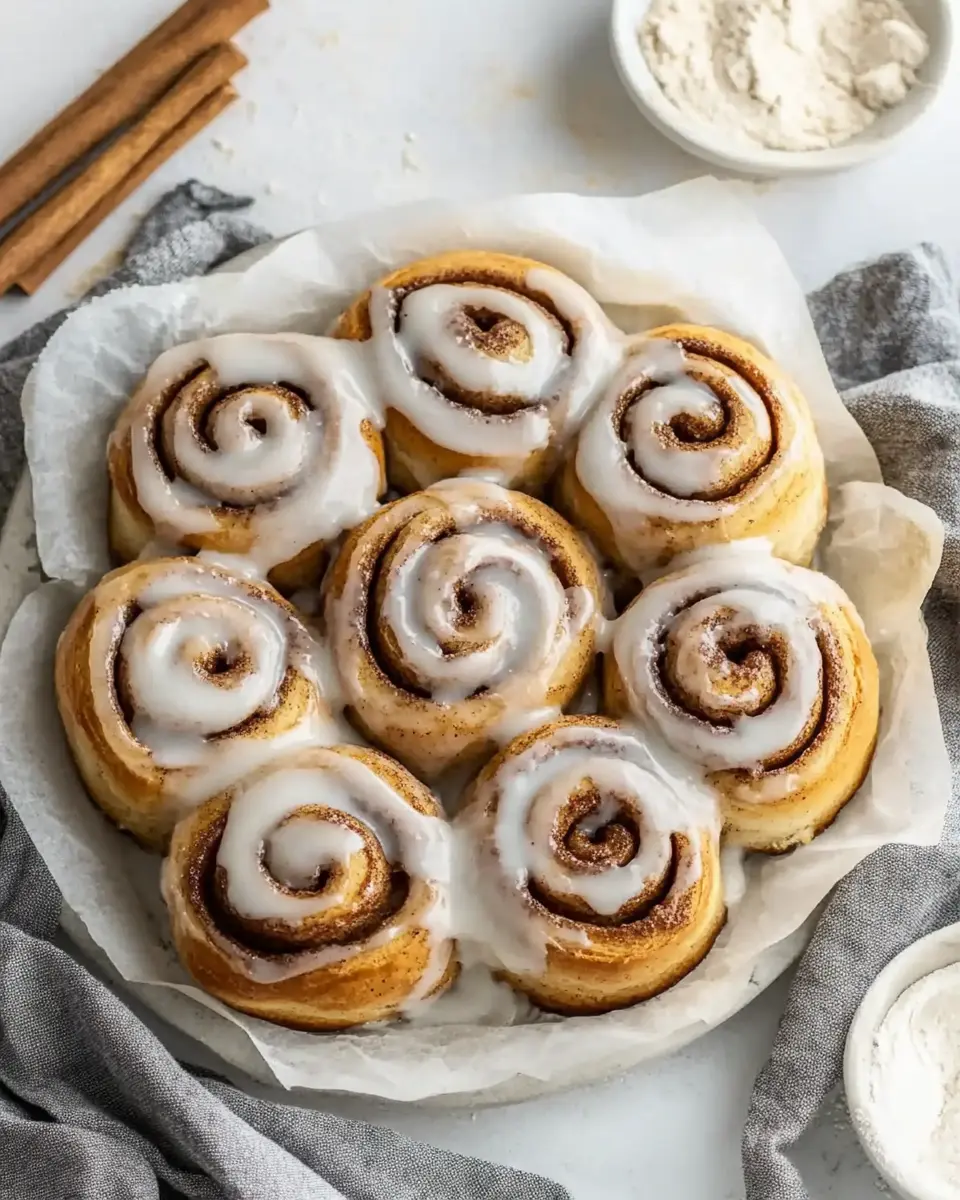 30-Minute Sourdough Discard Cinnamon Rolls First Image First Image