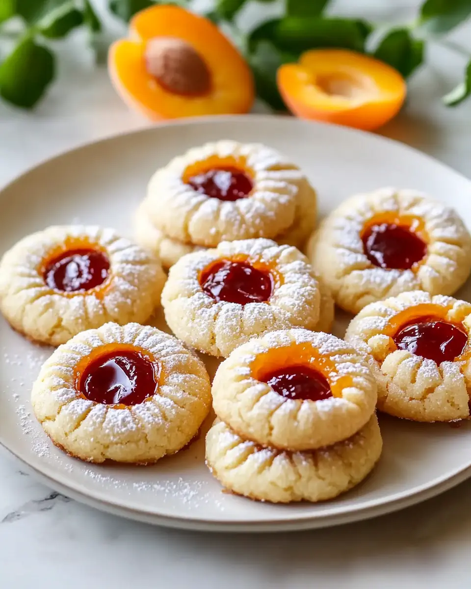 Soft Apricot Thumbprint Cookies First Image First Image