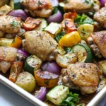 Simple, Delicious & Healthy: Sheet Pan Chicken and Vegetables First Image First Image