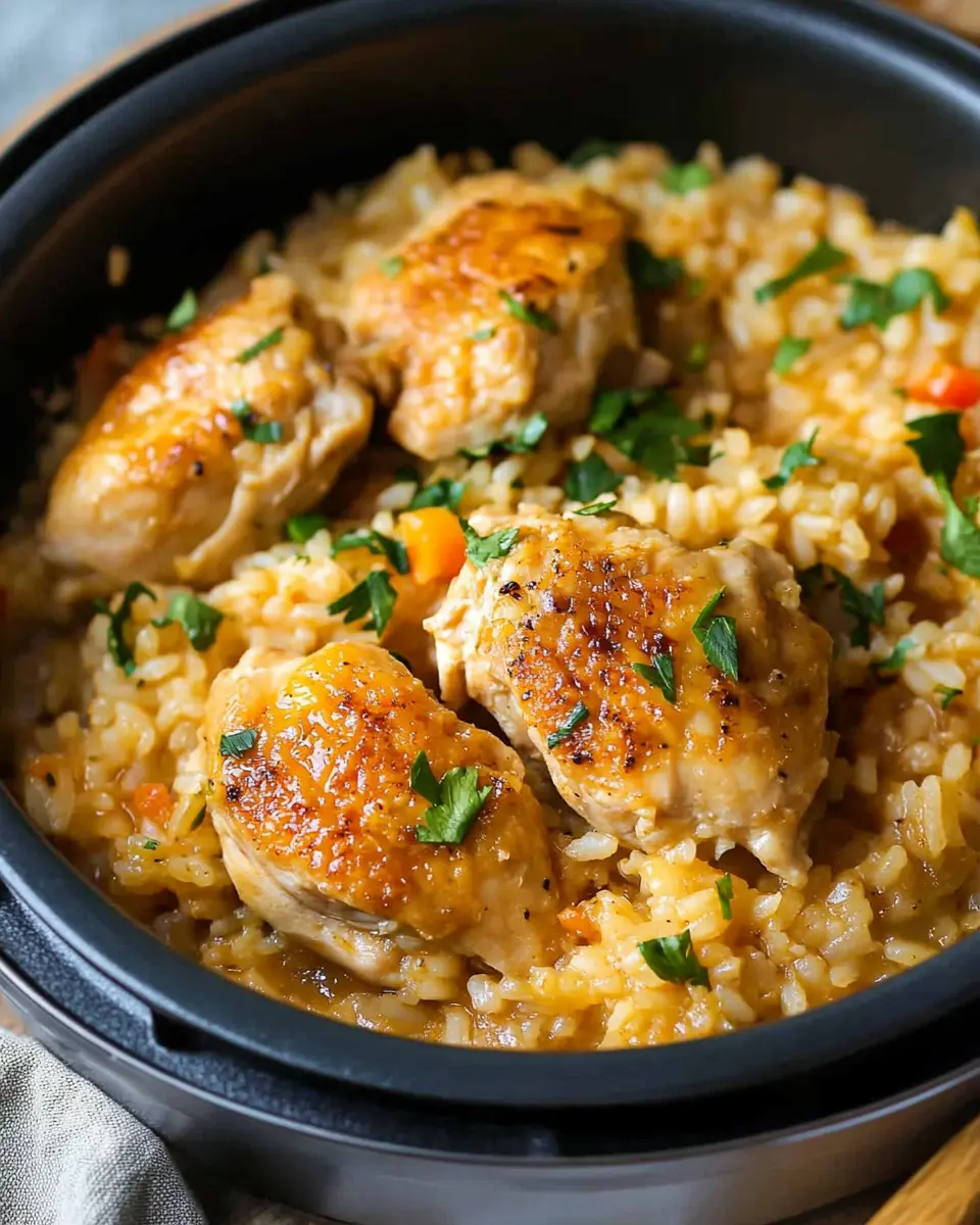 Instant Pot Chicken and Rice Recipe First Image First Image