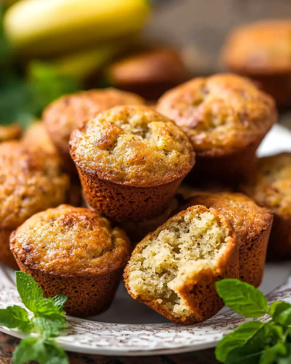Banana Bread Mini Muffins First Image First Image