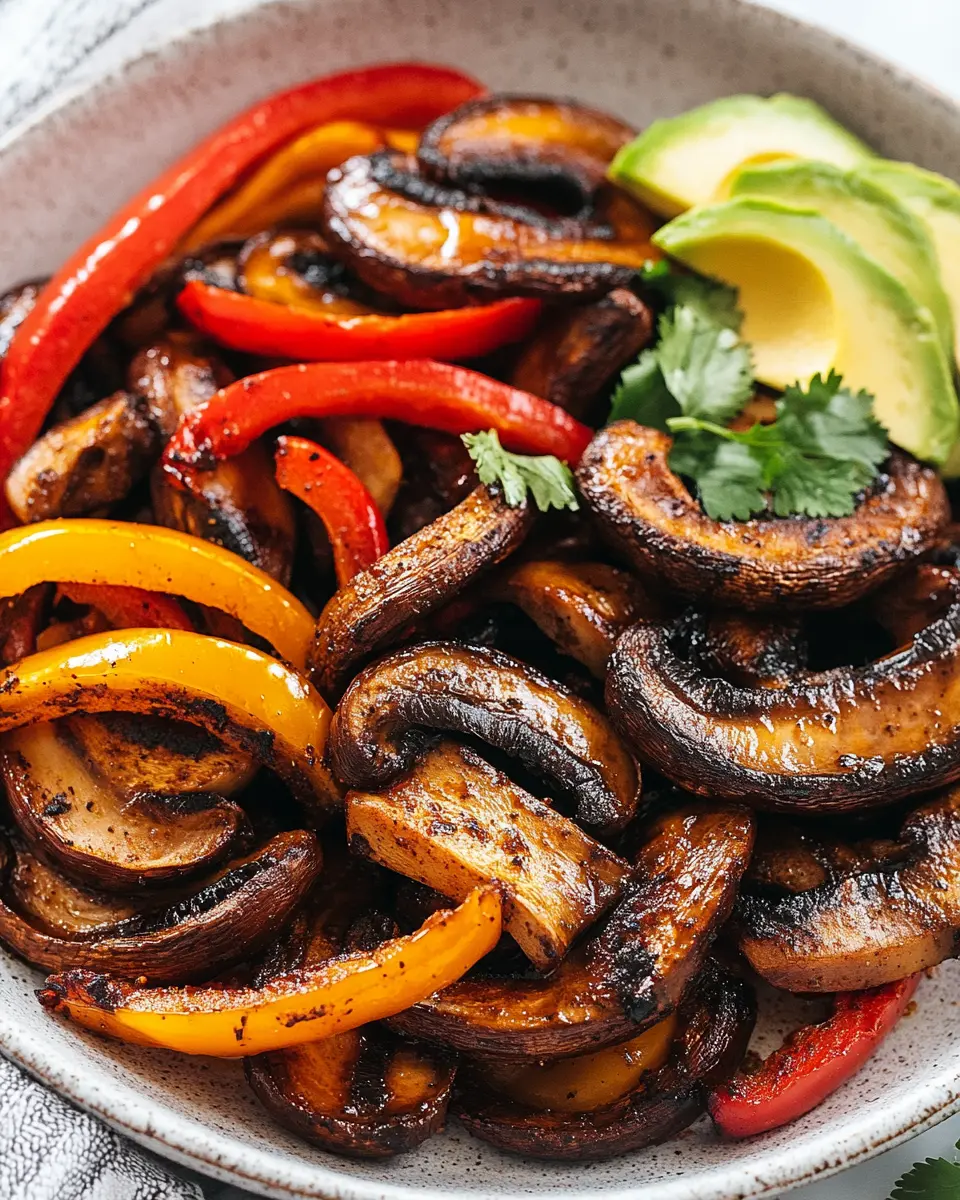 Vegan Portobello Mushroom Fajitas First Image First Image