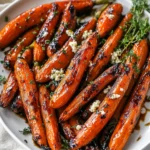 Honey Balsamic Roasted Carrots First Image First Image